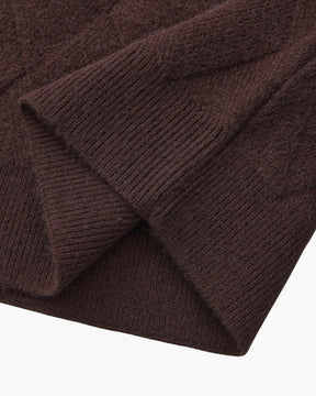 Diamond Knit Crewneck Sweater